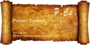 Palen Csepel névjegykártya